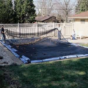    14 x 28 Rectangle Leaf Net Winter Pool Cover: Toys & Games