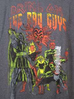 Mens Marvel Comics T Shirt Bring On The BAD GUYS! S  