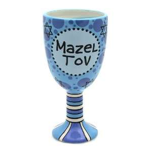  Our Name Is Mud by Lorrie Veasey Mazel Tov Ceramic Goblet 