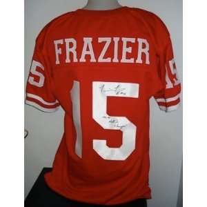 Tommie Frazier Signed Nebraska Jersey 94 95 Natl Champs