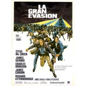   Great Escape Poster Spanish 27x40 Tom Adams Steve McQueen James Garner