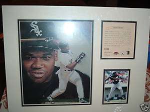 1997 Kelly Russell Sports Frank Thomas. Matted Print  