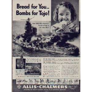 Bread for You  Bombs for Tojo  1943Allis Chalmers War Bond 