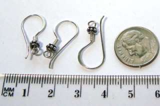 10 925 Sterling Silver Bali Beaded Earring EARWIRE ear wire french 