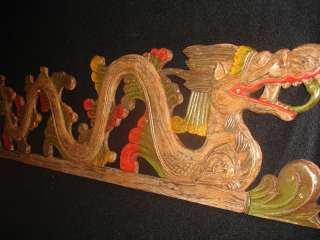 Balinese Dragon~Wood NAGA Sculpture~Bali Wall Art Panel  