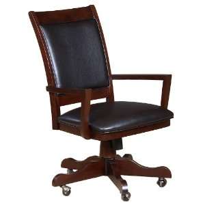 Set of 2 Kent Gaming Caster Chair in Solid Wood Dark 