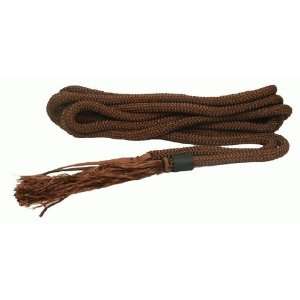   23 ft Round Nylon Braided Mecate Rein Leather
