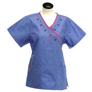 Scrubs Top Medical Nurse Dental Beautician Short Sleeve Style 3103 