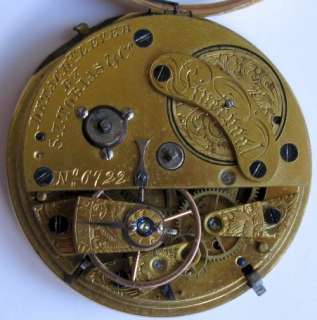 Pocket Watch S.I.Tobias at Liverpool * Unusual Keywind 42 mm working