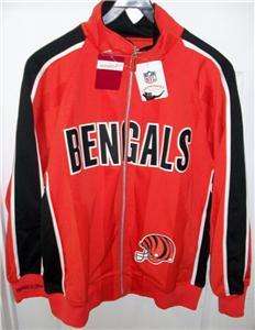 BENGALS Mitchell & Ness JACKET NFL THROWBACK Sml NWT  