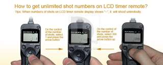 LCD Timer Remote N3 MC DC2 fr Nikon D90 D5000 D3100 D7000 D5100 (Ship 