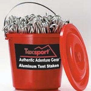   Bucket Packed Aluminum tent Pegs, 7 in., 200 Units