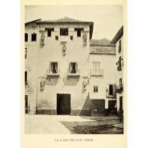  1907 Print La Casa De Los Tiros Palace Musket Barrels 