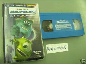 Monsters, Inc. VHS Clamshell Disney Pixar Billy Crystal  