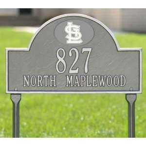  St. Louis Cardinals Pewter & Silver Personalized Address 