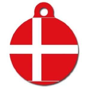  Denmark Flag Pet ID Tag for Dogs and Cats   Dog Tag Art 