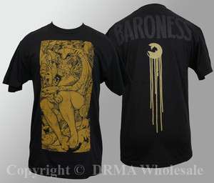 Official Authentic BARONESS Blue Record Gold Relapse T SHIRT S M L XL 