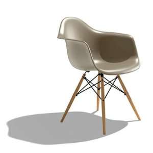  Eames® Molded Plastic Armchair   Wooden Dowel Leg