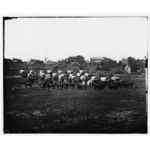   Richmond, Va. Wagon train of Military Telegraph Corps