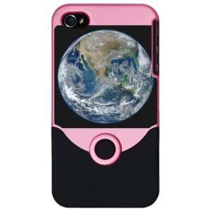 iPhone 4 or 4S Slider Case Pink Earth in HD from 2012 Satellite Photo