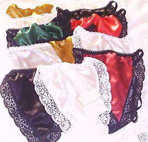 12 PURE SILK FRENCH KNICKERS G STRING THONGS BNWT 10/12  