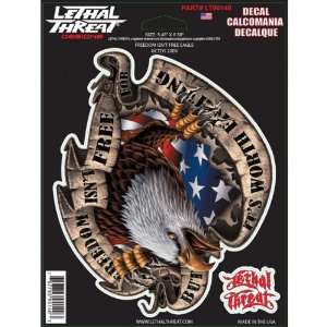  Lethal Threat Freedom Isnt Free Decal LT90140: Automotive