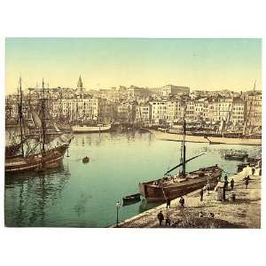    Old Harbor,Vieux Port,Marseille,France,1890s