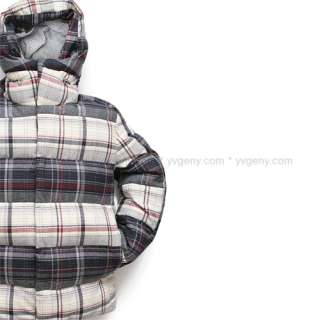 MONCLER GAMME BLEU V THOM BROWNE WOOL SHELL DOWN FILLED LONG RUGBY 