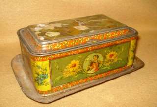 Antique Peek Frean & Co Biscuit Tin Box England  