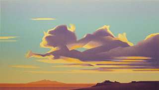 Ed Mell CLOUDS OVER THIRD MESA Hand Signed & Numbered Lithograph of 
