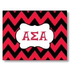  Alpha Sigma Alpha Chevron Folded Note