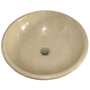   Crema Verona marble stone bathroom sink above vanity: Home Improvement