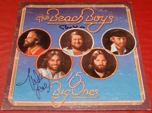 THE BEACH BOYS 15 BIG ONES SIGNED LP COVER GAI  