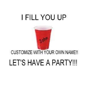  Red Solo Cup Lets Have a Party Iron On Transfer 