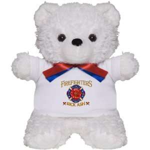   Teddy Bear White Firefighters Kick Ash   Fire Fighter: Everything Else