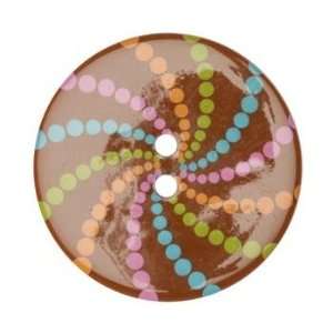   Confetti Pinwheels Brown By The Package Arts, Crafts & Sewing