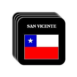  Chile   SAN VICENTE Set of 4 Mini Mousepad Coasters 