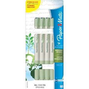 Paper Mate Biodegradable Retractable Medium Point Ballpoint Pens, 4 