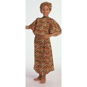  West African Girl Kids Costume by Childrens Factory: Toys 