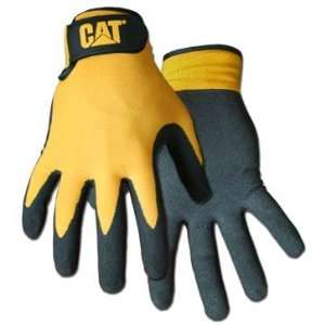 : Caterpillar CAT017416J Cat Mens Nitrile Coated Palm Glove, Black 