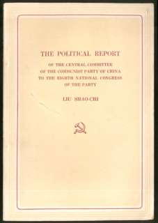   Report Central Committee Communist Party of China 8th Congress 1956