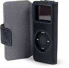 New Belkin Leather Folio Case for iPod Nano 2G MP3 Cover Skin   Black