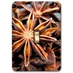  Star Anise Spice Design Metal Light Switch Plate Cover 