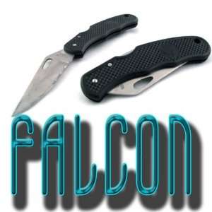 Falcon Swift Black Pocket Folding Knife Blade Knives:  