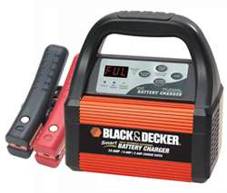 : Black & Decker VEC1087CBD Smart Battery 10/6/2 Amp Battery Charger 