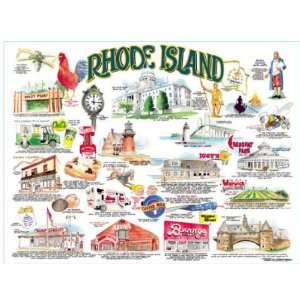  Rhode Island Lithograph Poster, By Frank Galasso