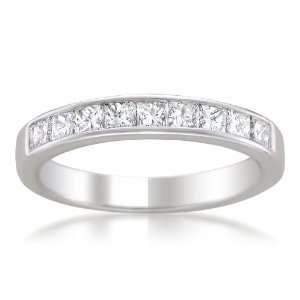  Gold Princess cut Diamond Wedding Band (1 cttw, G H, SI2) Jewelry
