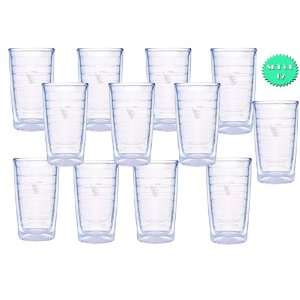 NEW Tervis Tumbler Clear Big T Tumbler   12 Pack  Kitchen 