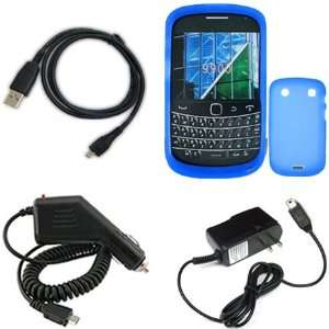  iNcido Brand Blackberry Bold Touch 9900 Combo Trans. Blue 