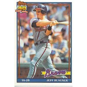  1991 Topps #623 Jeff Blauser [Misc.]